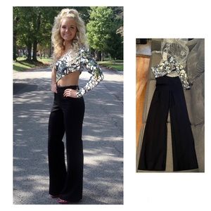 Sherri Hill Mirrored Stone Black Jumpsuit